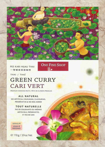 One Fine Shop.ca Thai Green Curry, 110 grams, 3.9 ounces, serves 4