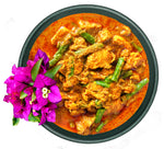 One Fine Shop.ca kunyit curry dish with pink flower garnish