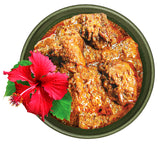One Fine Shop.ca rendang curry dish with hibiscus flower garnish