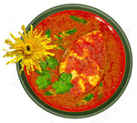 One Fine Shop.ca tamarind curry dish with yellow flower and cilantro garnish